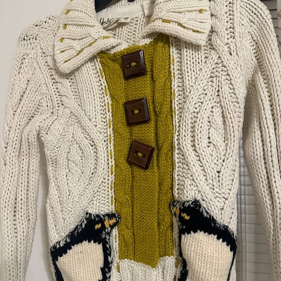 Anthropologie Field top Flower Valerie Wool - Picture 3 of 6